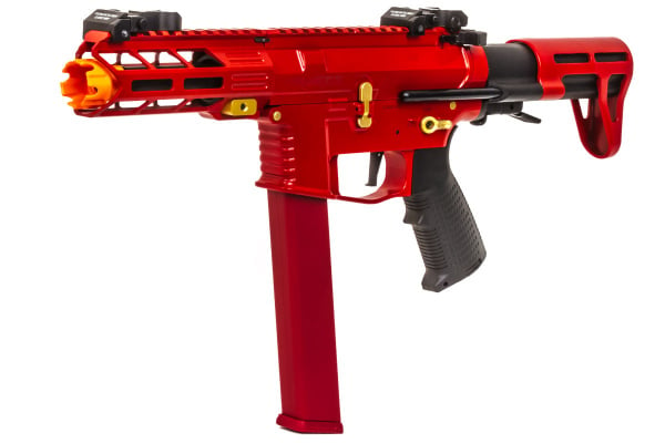 Classic Army Limited Edition Nemesis X9 AEG Airsoft SMG ( Red / Gold )