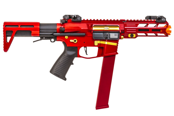 Classic Army Limited Edition Nemesis X9 AEG Airsoft SMG ( Red / Gold )