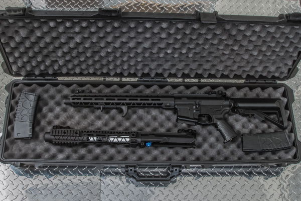 Airsoft GI Custom CA Nemesis FOBP AEG Airsoft Rifle w/ Carry Case ( Black )