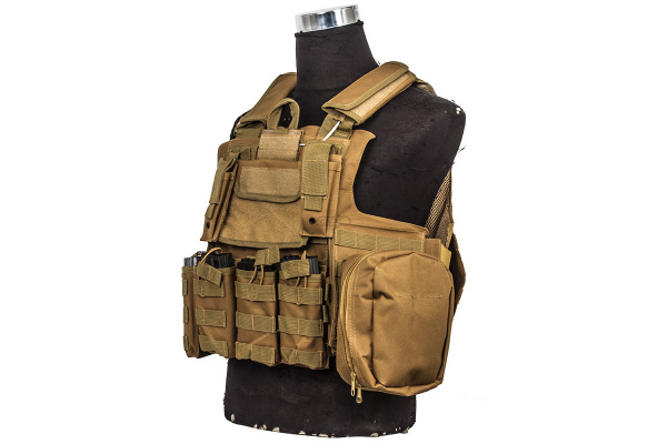 Defcon 900 Denier Complete CFR Plate Carrier ( Coyote Brown )