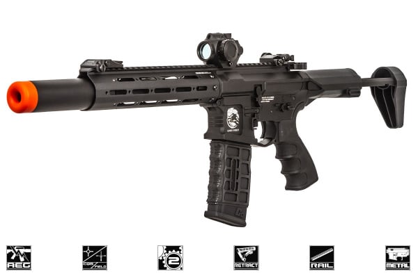 G&G Combat Machine PDW15 CQB M4 Carbine Full Metal AEG Airsoft Rifle ( Option )