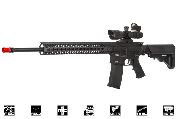 KWA KM4 KR14 Keymod M4 Rifle AEG Airsoft Rifle ( Black )