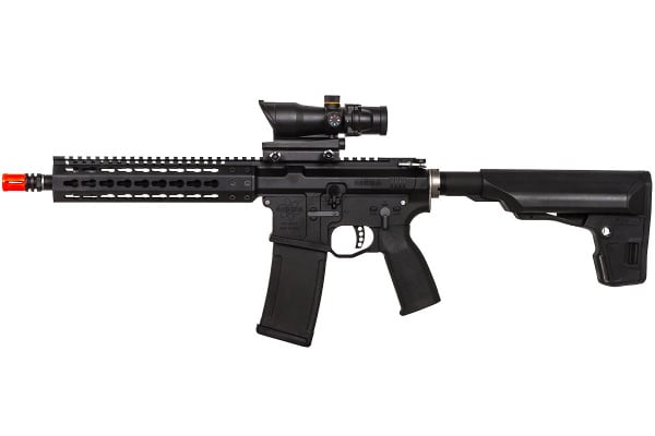 PTS Mega Arms MKM AR-15 10.5 CQB GBB Airsoft Rifle ( Black )