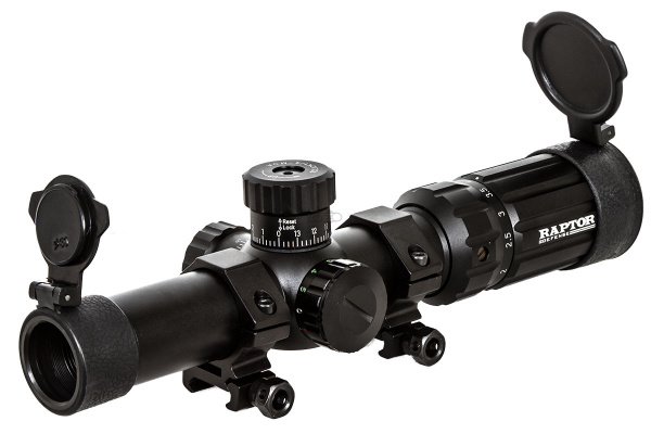 Raptor Defense 1-4X24 Mil-Dot Scope ( Black )