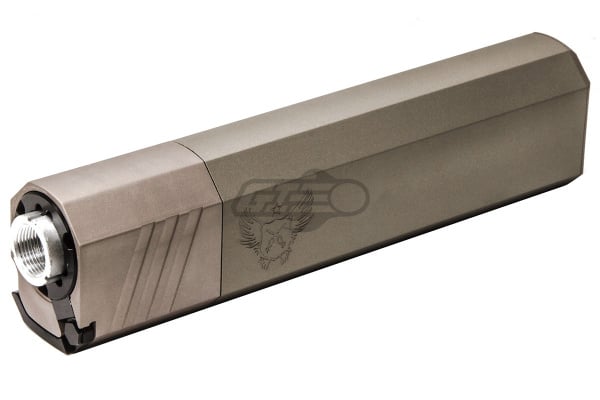 SilencerCo Osprey 9mm Mock Suppressor Barrel Extension ( FDE , 14mm CW )