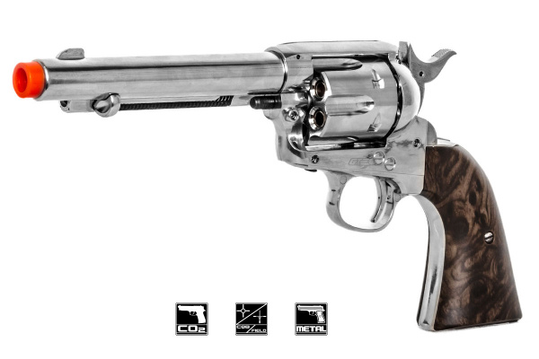 Elite Force Legends Smoke Wagon Co2 Revolver Airsoft Pistol ( Silver )