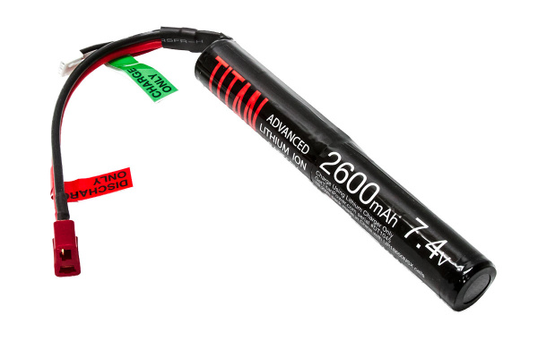 Titan 7.4v 2600mAh Lithium-ion Stick Deans Battery