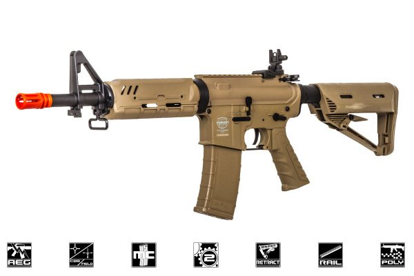 Valken Battle Machine MOD-EC Carbine AEG Version 2 Airsoft Rifle ( Tan )