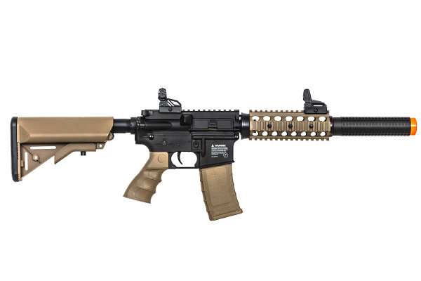 Valken Battle Machine SD M4 Carbine AEG Airsoft Rifle ( Tan / Black )