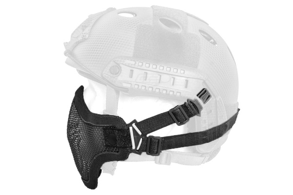 Emerson Tactical Helmet Version Metal Mesh Half Mask ( Black )