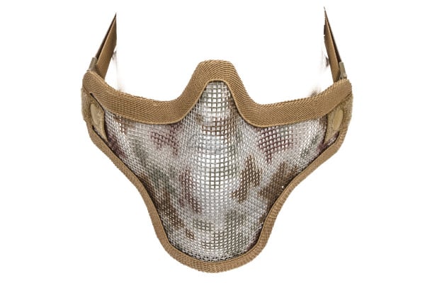 Emerson Tactical Double Strap Version Metal Mesh Half Mask ( Desert Digital )