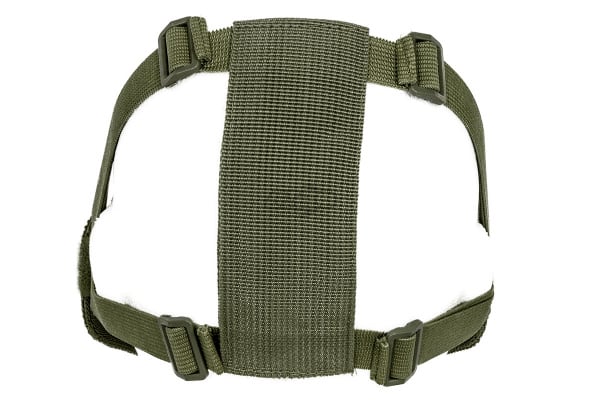 Emerson Tactical Double Strap Version Skull Metal Mesh Half Mask ( OD Green )