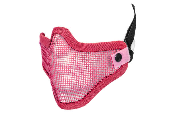 Emerson Tactical Double Strap Version Metal Mesh Half Mask ( Pink )