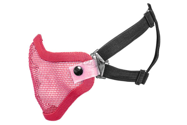 Emerson Tactical Double Strap Version Metal Mesh Half Mask ( Pink )