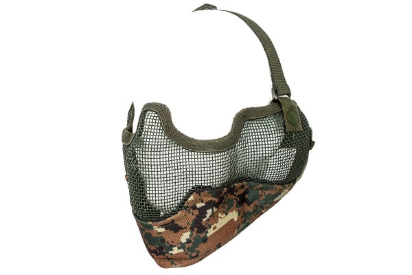 Emerson Tactical Metal Mesh Half Mask w/ Ear Protection ( Option )