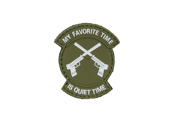 Tac 9 Industries My Favorite Time Is Quiet Time PVC Patch ( OD Green )