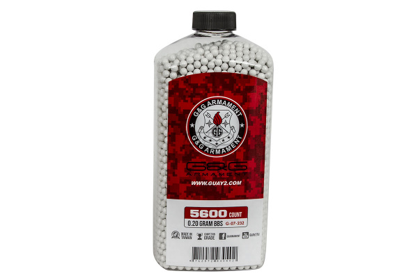 G&G Competition Grade .20g 5600 ct. BBs ( White )