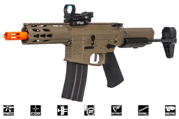 Krytac Trident MK2 PDW Keymod M4 Carbine AEG Airsoft Rifle ( Flat Dark Earth )