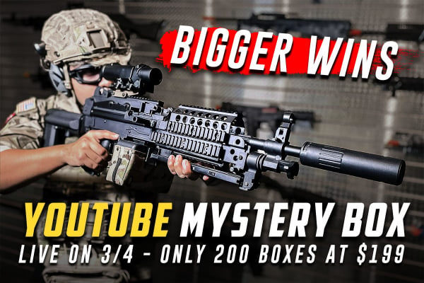 The BIGGER WINS YouTube Unboxing Airsoft Mystery Box ( Only 200 Boxes )