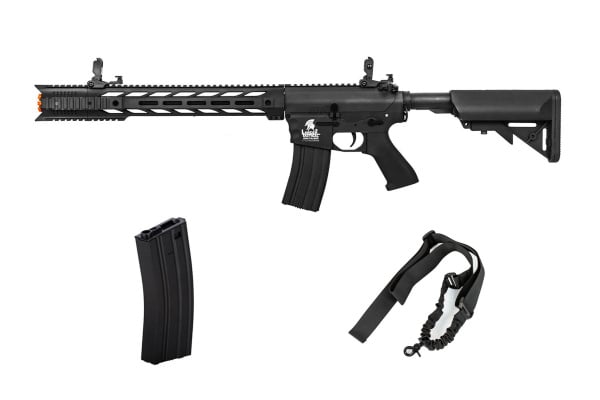 Combat Load Package #5 ft. Lancer Tactical LT25 Gen 2 Interceptor SPR M4 AEG Airsoft Rifle ( Black )