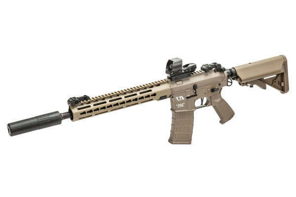 Classic Army Skirmish ECS KM12 M4 Carbine AEG Airsoft Rifle Field Ready Combo (Dark Earth)