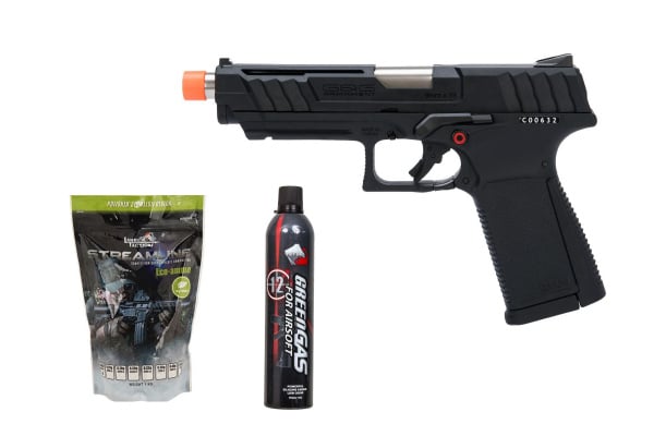 Gassed Up Player Package #21 ft. G&G GTP9 Gas Blowback Airsoft Pistol ( Black )