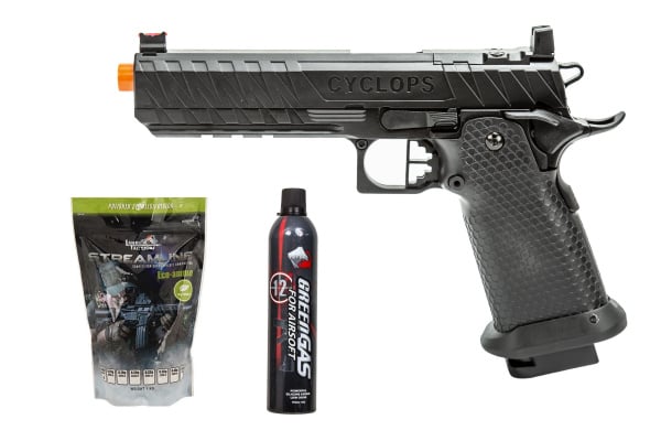 Gassed Up Player Package #36 ft. Echo 1 CYCLOPS Gas Blowback Airsoft Pistol ( Black )