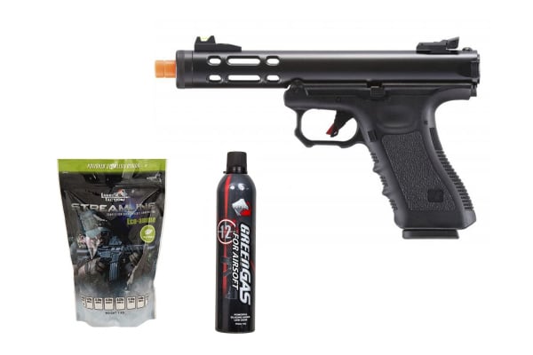 Gassed Up Player Package #4 ft. WE Tech Galaxy G Series Gas Blowback Airsoft Pistol ( Black )