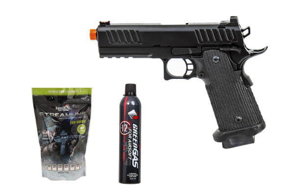 Gassed Up Player Package #7 ft. Army Armament R603 Hi-Capa Gas Blowback Airsoft Pistol ( Black )