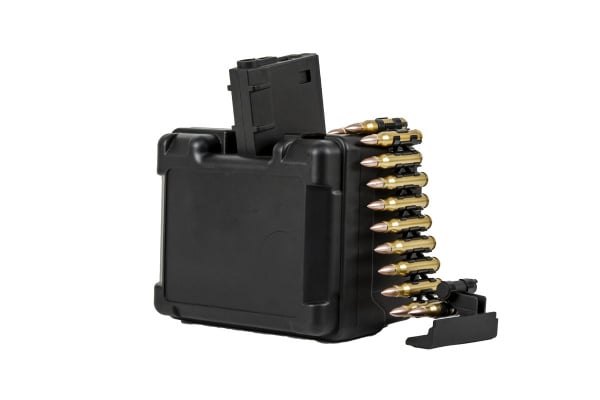 JG Golden Eagle MCR Light Machine Gun Electric Box Magazine ( Black )