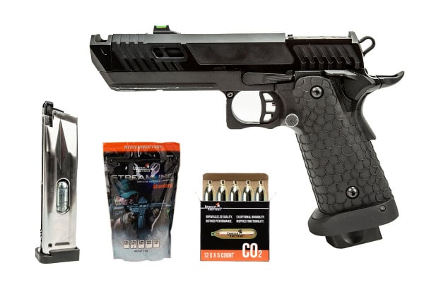 KLI Hicapa Baba Yaga 2 CO2 Blowback Airsoft Pistol Starter Package