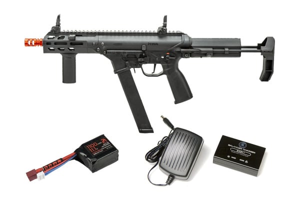 KWA Original AEG Battery & Charger Package #2 Feat. RAINE-4 PDW 2.5+ AEG