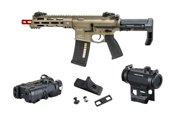 KWA Ronin T6 AEG Airsoft Rifle Field Ready Combo ( Flat Dark Earth )