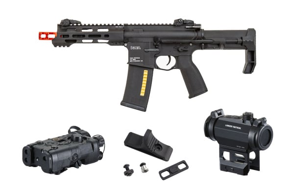 KWA Ronin T6 AEG Airsoft Rifle Field Ready Combo ( Black )