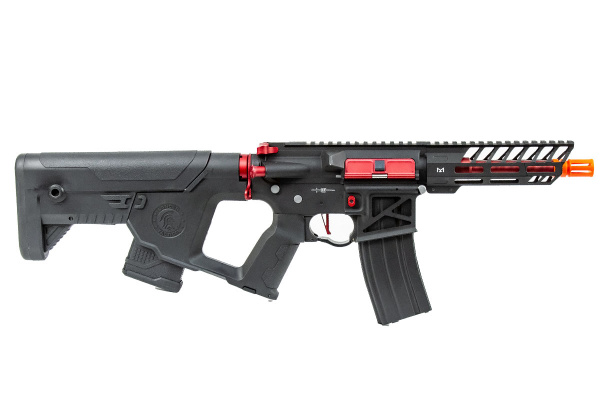 Lancer Tactical Enforcer NEEDLETAIL Skeleton ProLine ETC & Full Metal AEG Airsoft Rifle w/ Alpha Stock ( Black / Red / Low FPS )