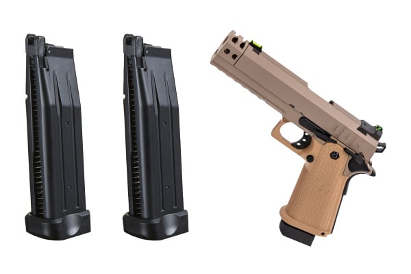 Raven HEX-Comp Full Metal GBB Hi-Capa Magazine Combo (Tan)