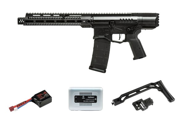 Zion Arms R15 MOD 0 Full Metal AEG Airsoft Rifle W/ ACW Folding Stock Battery And Charger Combo V1