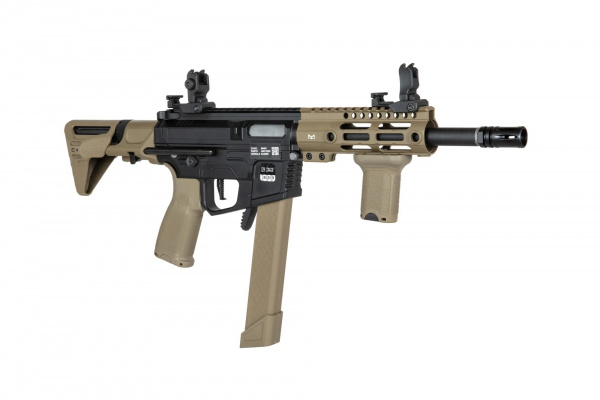 Specna Arms SA-X01 EDGE 2.0 Full Metal AEG Airsoft SMG (Tan & Black)