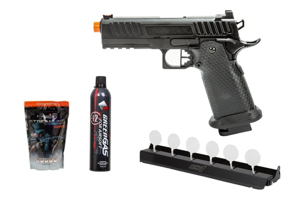 Plate Rack Challenge Package #11 ft. Echo 1 HAVAK Gas Blowback Airsoft Pistol ( Black )