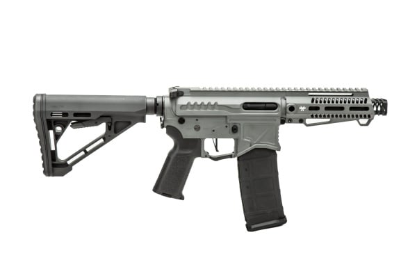 Zion Arms Full Metal R15 Short Barrel AEG Airsoft Rifle W/ ETU (Gray)