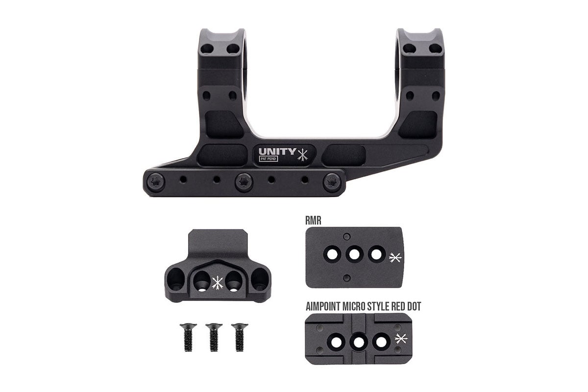 PTS Unity Tactical FAST LPVO Optics Mount Set w/ RMR and Aimpoint RDS ...