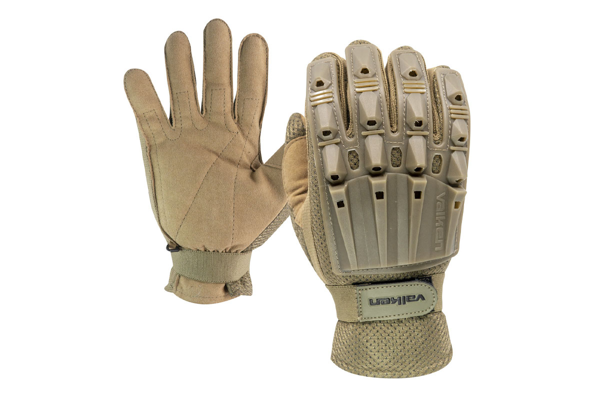 Valken Alpha Full Finger Gloves ( Tan / Option )